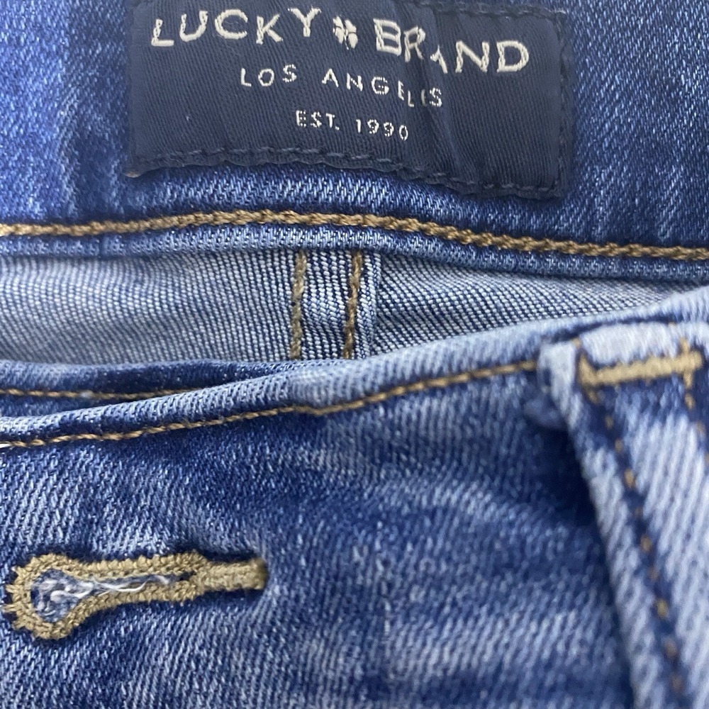 Lucky Brand Jeans Womens 12 31 Medium Wash Mid Rise Ava Crop Stretch Ankle - Picture 9 of 9